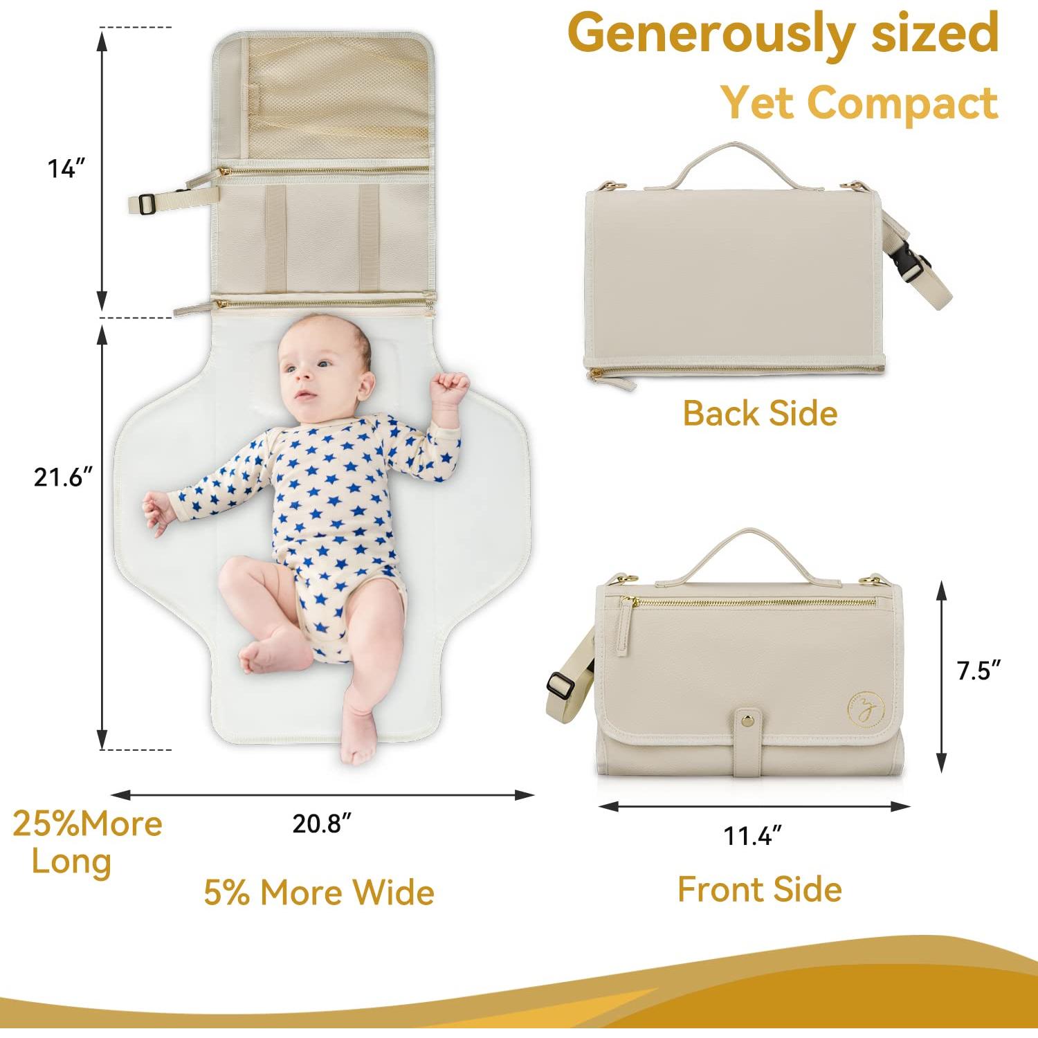 Almohadilla de Cambio de Pañales Portátil Zaveena Impermeable