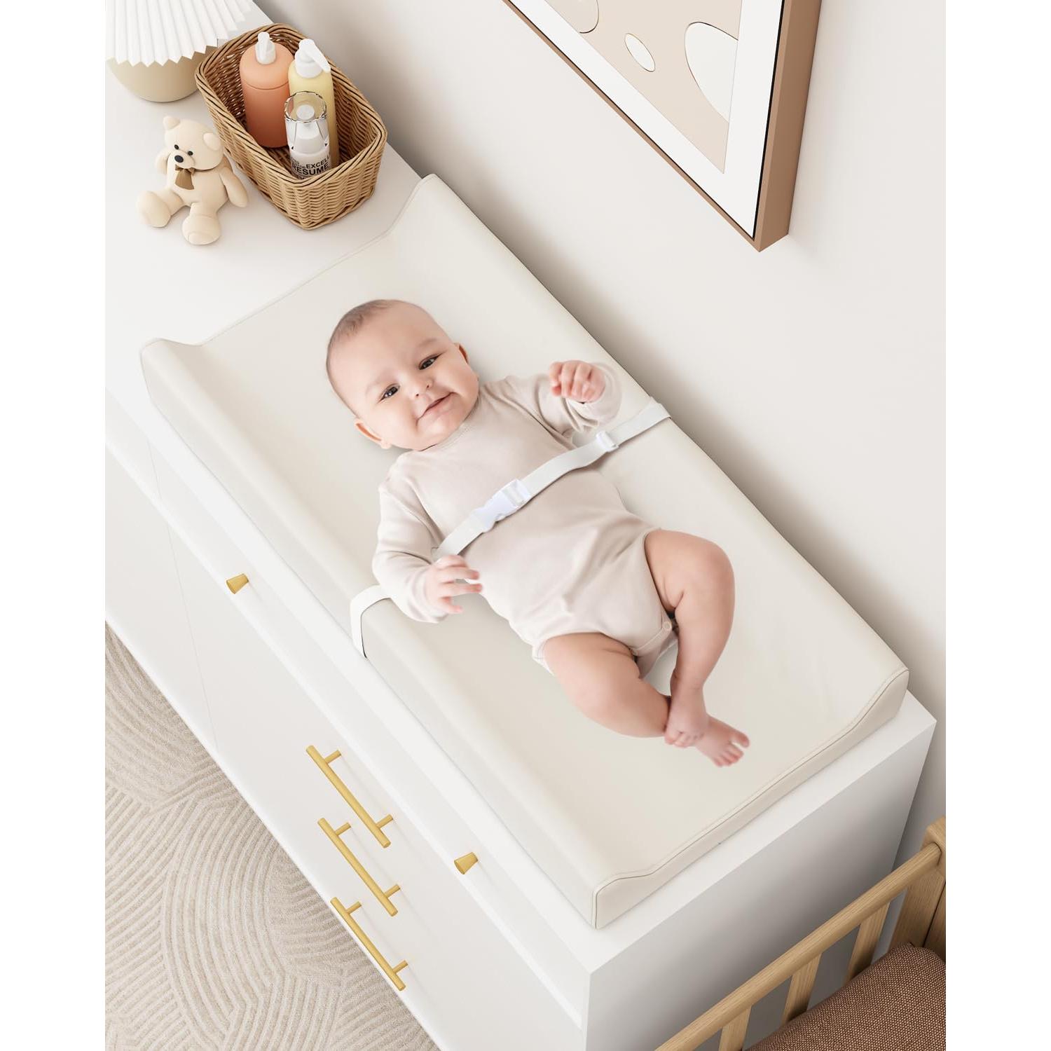 Almohadilla de Cambio de Pañales Premium U - Cuero Impermeable