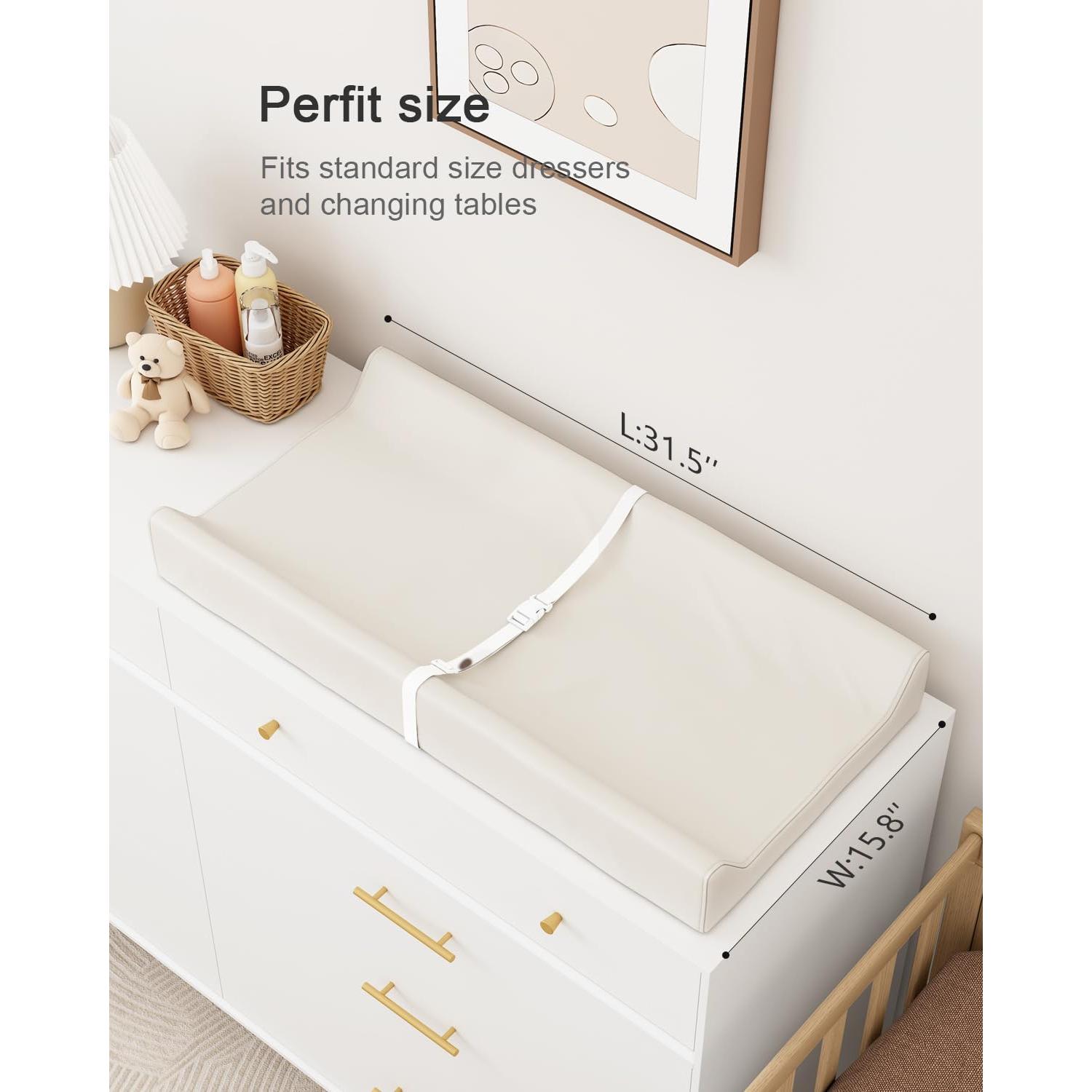 Almohadilla de Cambio de Pañales Premium U - Cuero Impermeable