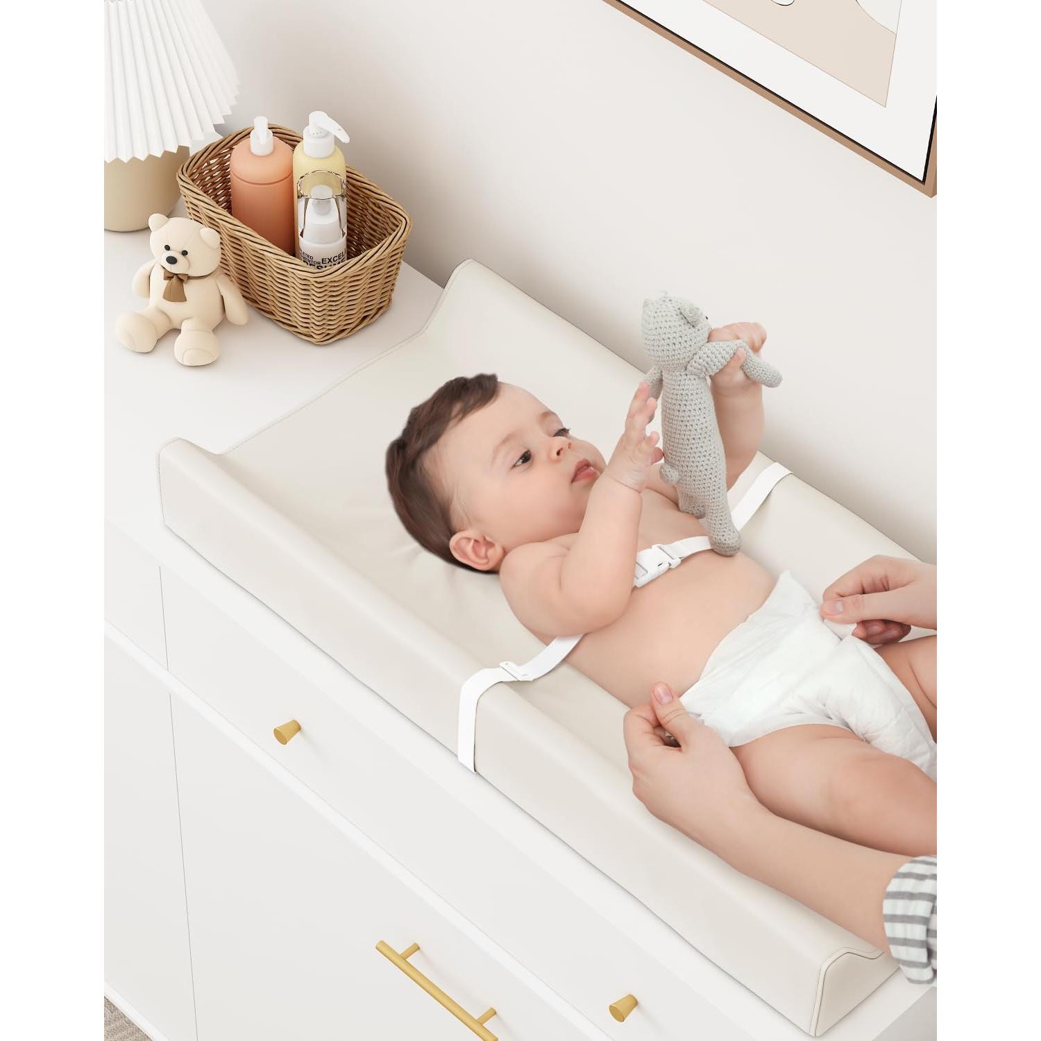 Almohadilla de Cambio de Pañales Premium U - Cuero Impermeable