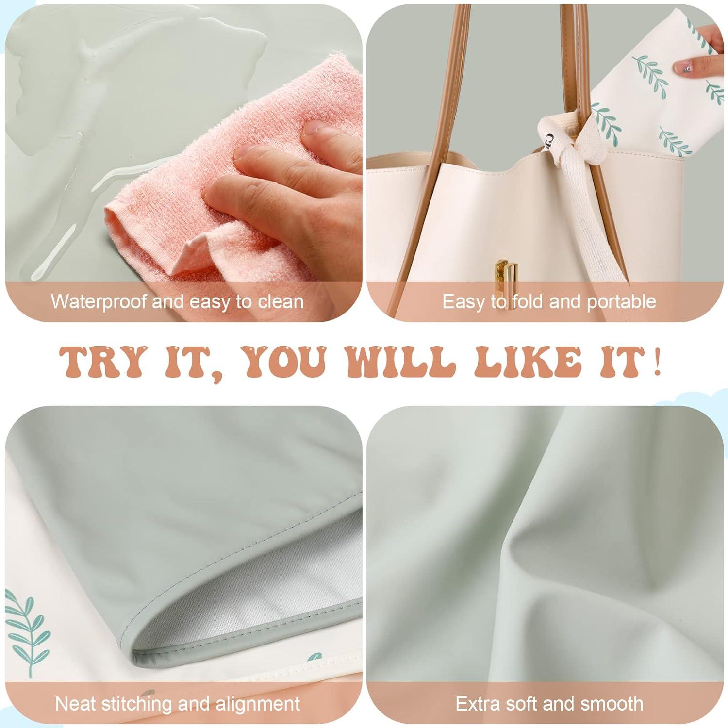 Almohadilla de Cambio de Bebé Geelin 4 Pcs 50x70 cm Impermeable