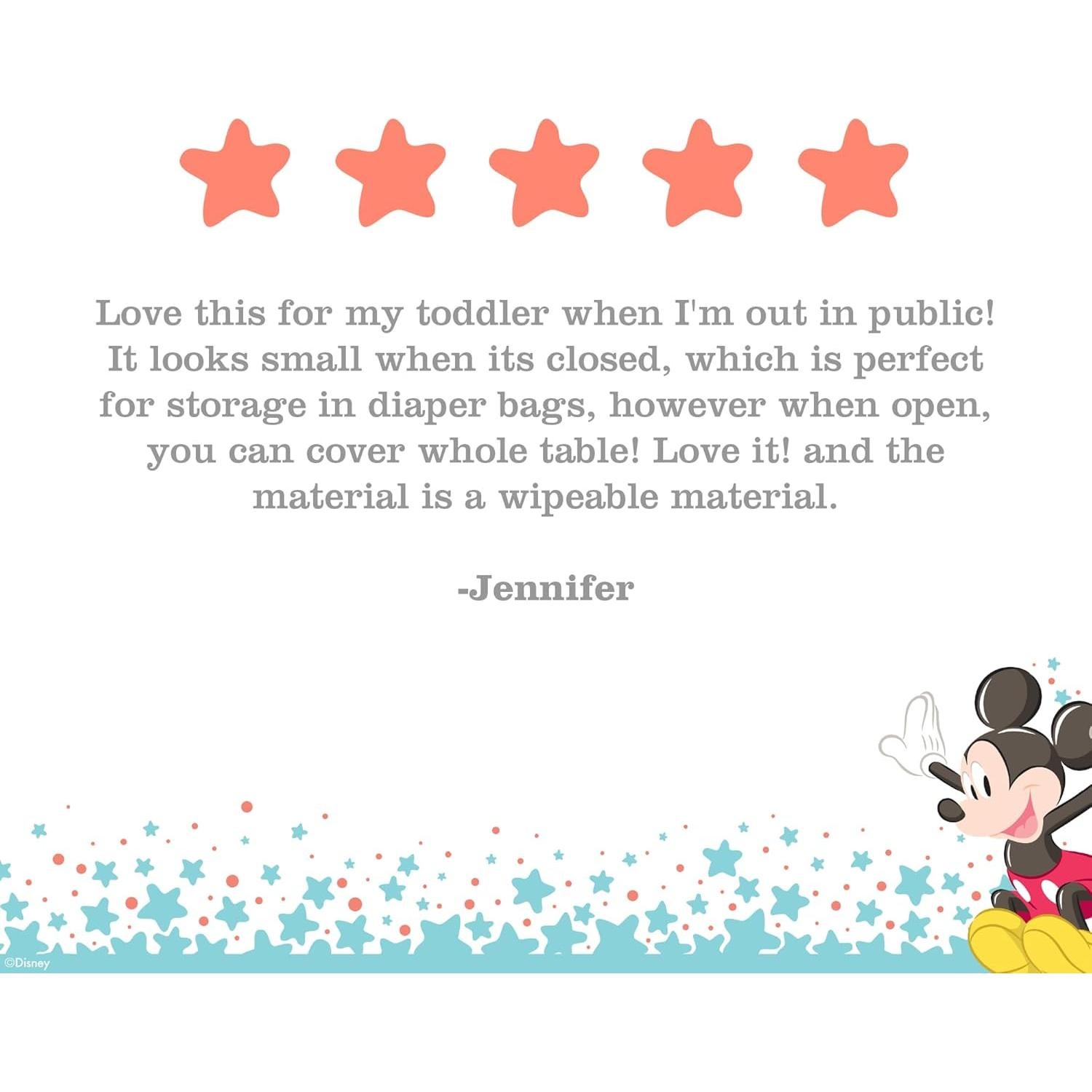 Almohadilla Cambiadora Portátil Disney Baby J.L. Childress - Negro