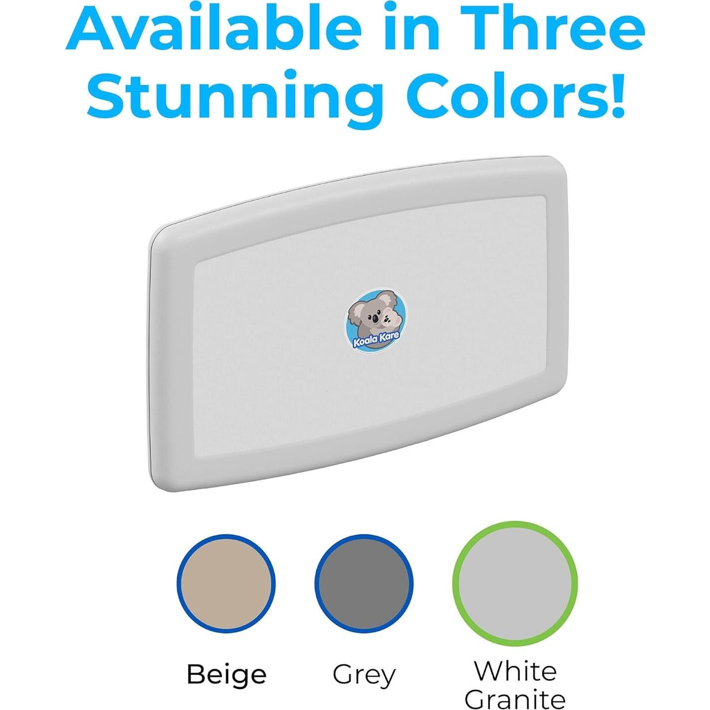 Estación de Cambio de Bebés Koala Kare KB300-05 Granito Blanco