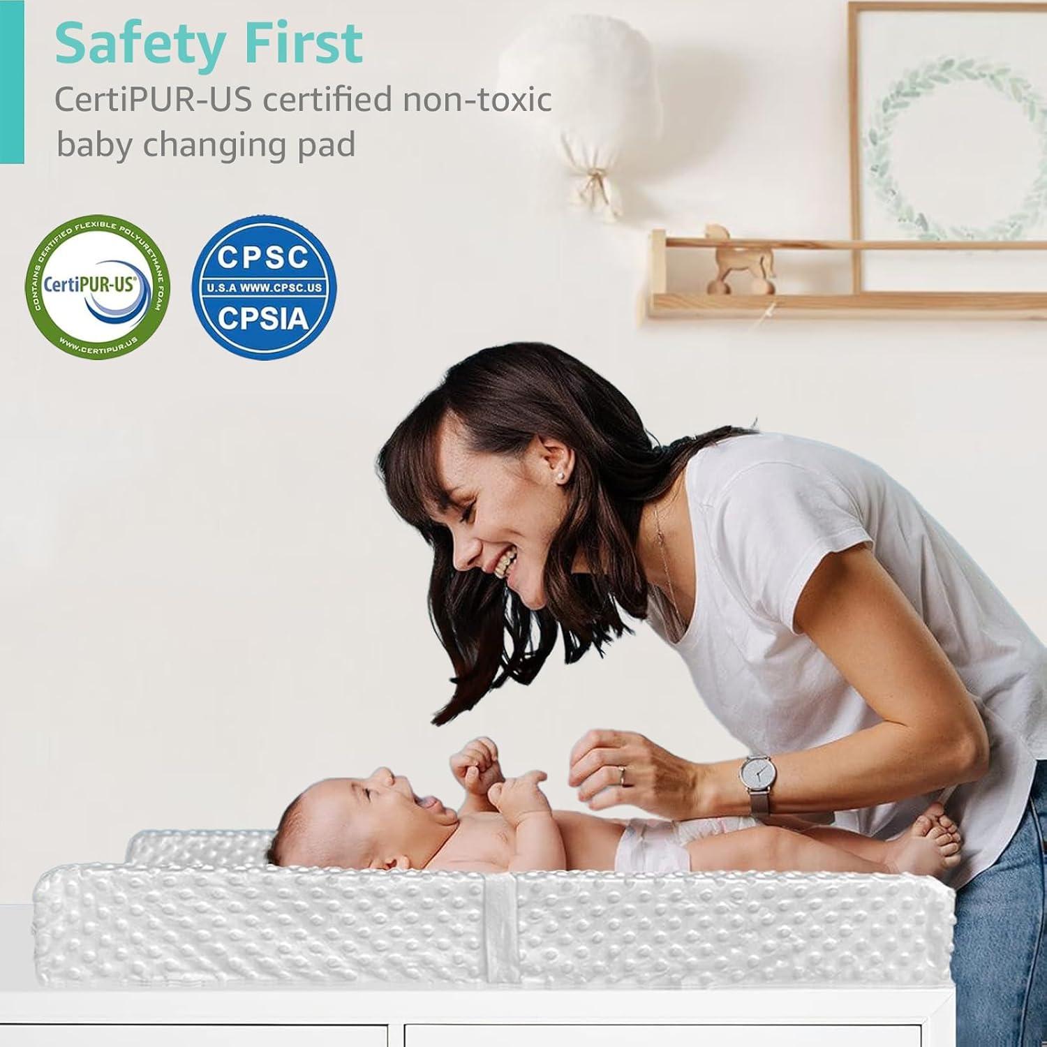 Almohadilla de Cambio de Bebé YENING Impermeable 80x40 cm