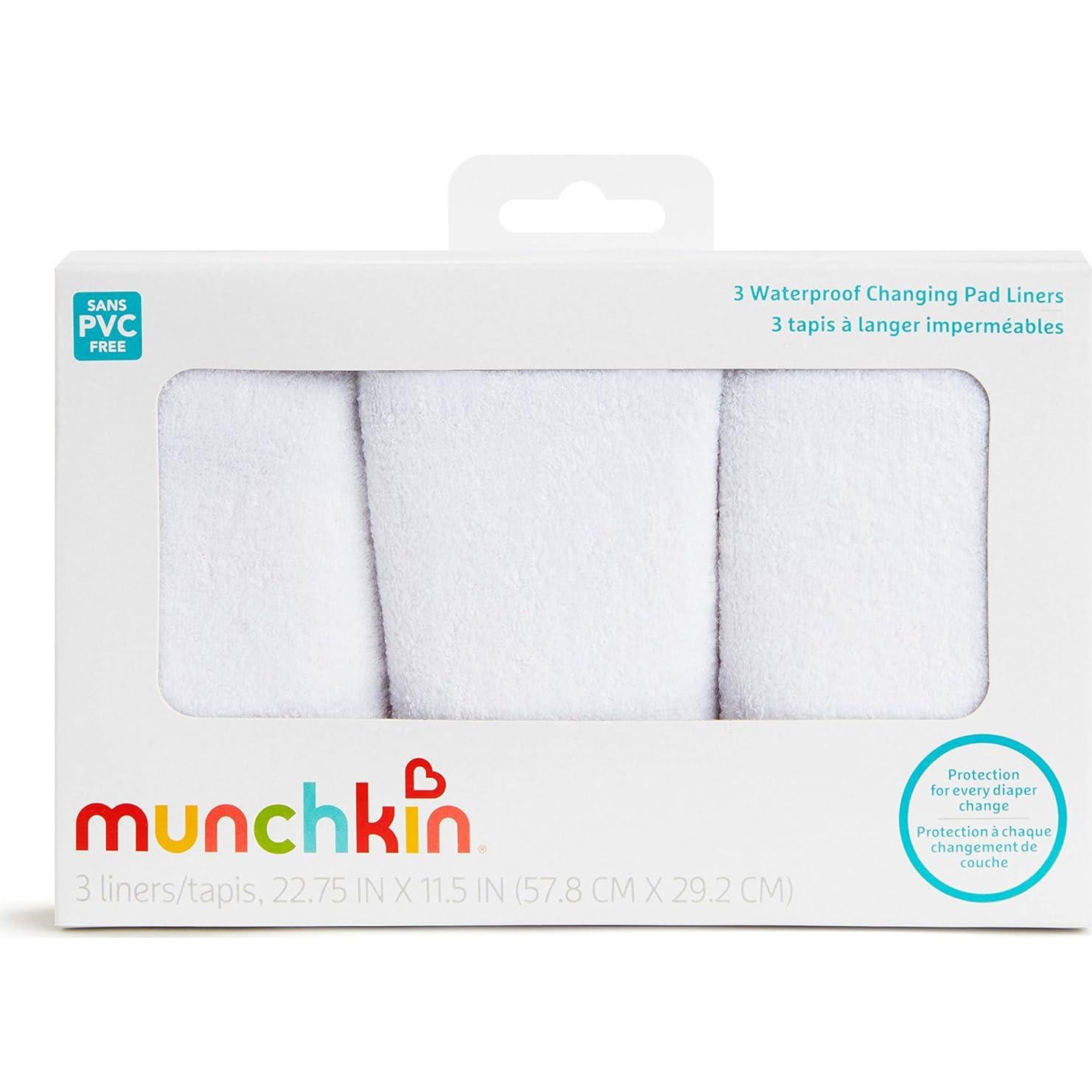 Forros de Cambiador Impermeables Munchkin 3 Unidades 57.79x29.21cm