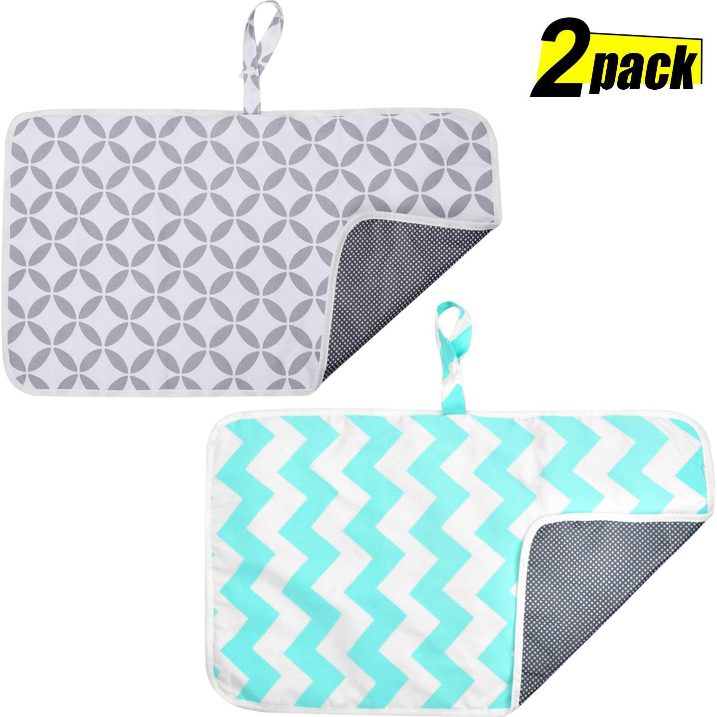 Almohadilla Cambiadora Portátil Impermeable Reutilizable 2 Piezas