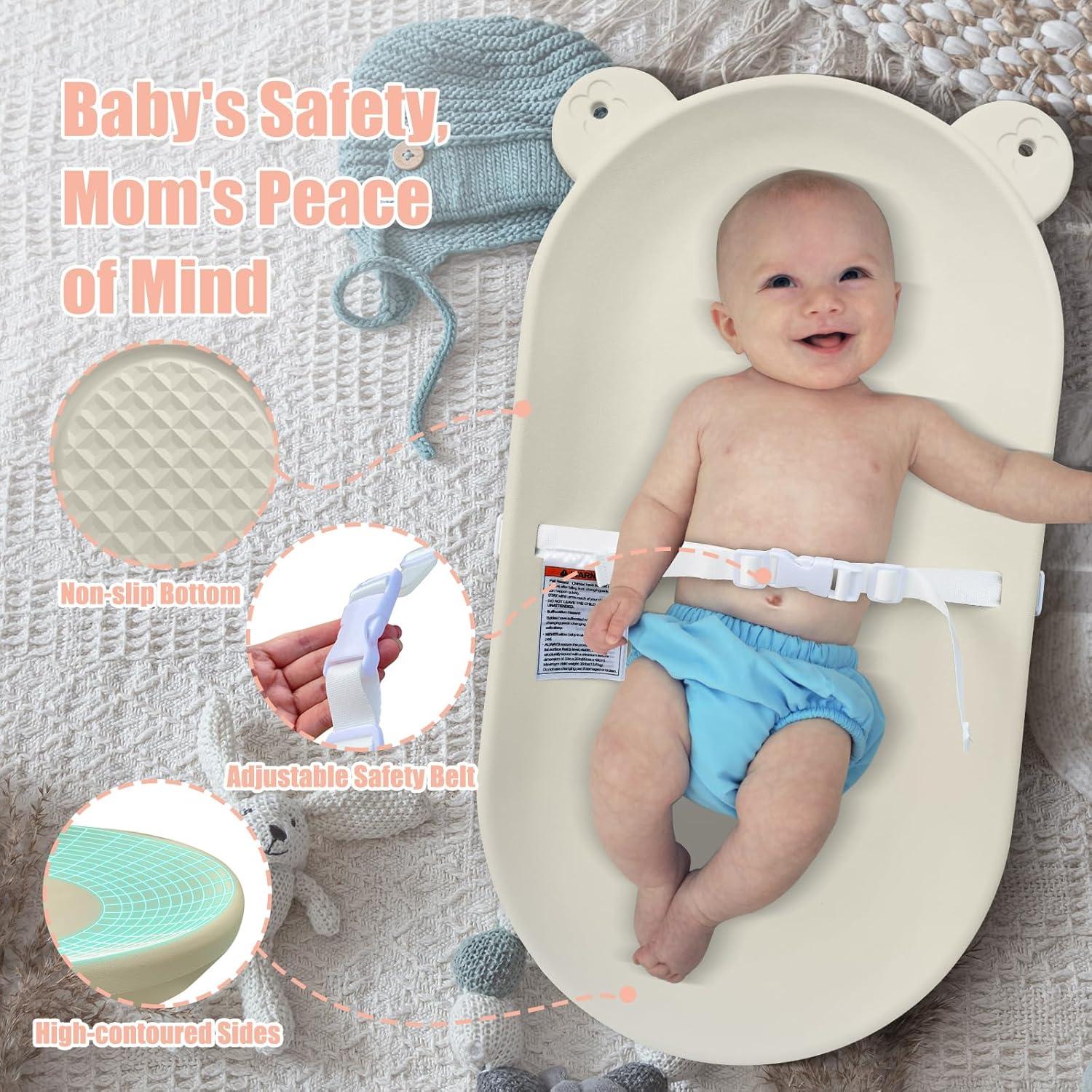 Almohadilla para Cambiar Bebés EVA Avena Antideslizante 73.66x38.1cm