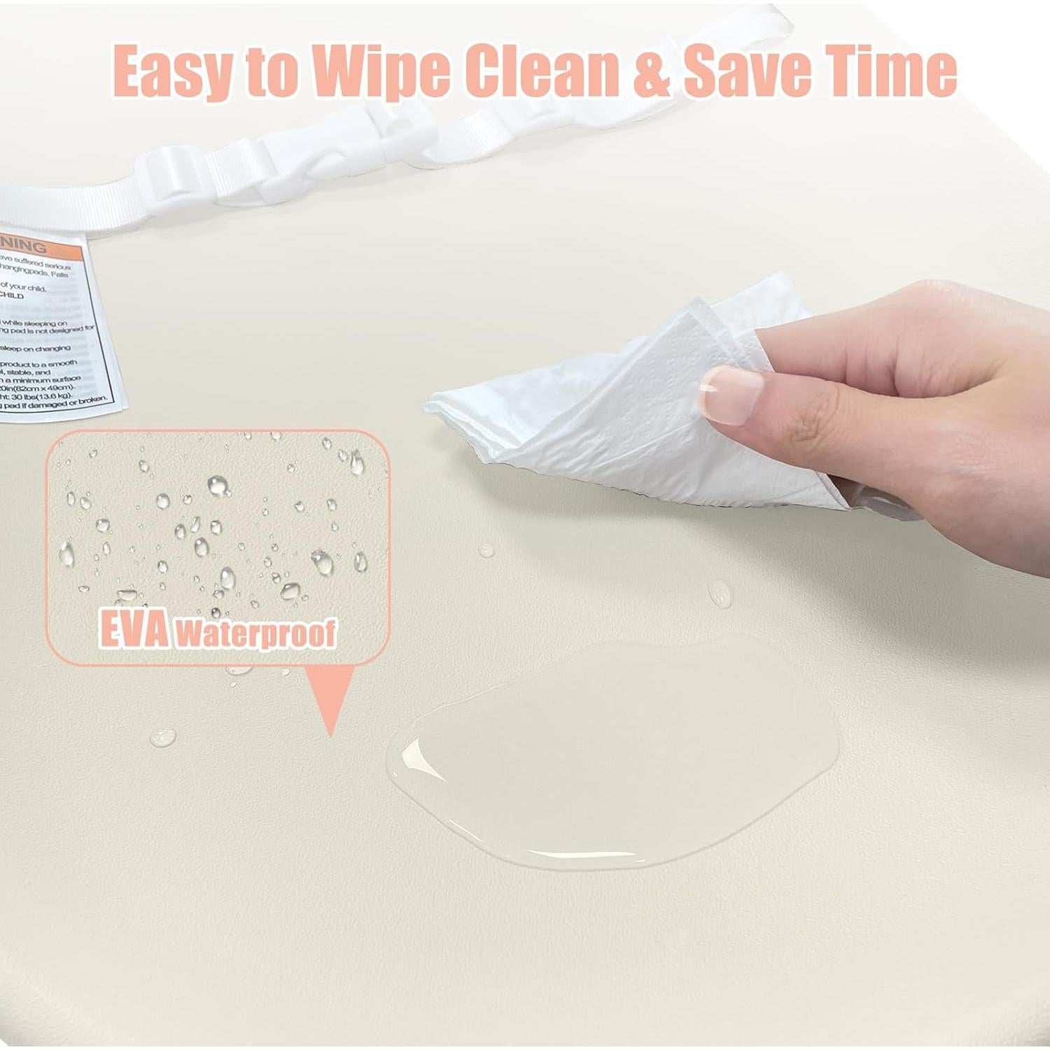 Almohadilla para Cambiar Bebés EVA Avena Antideslizante 73.66x38.1cm