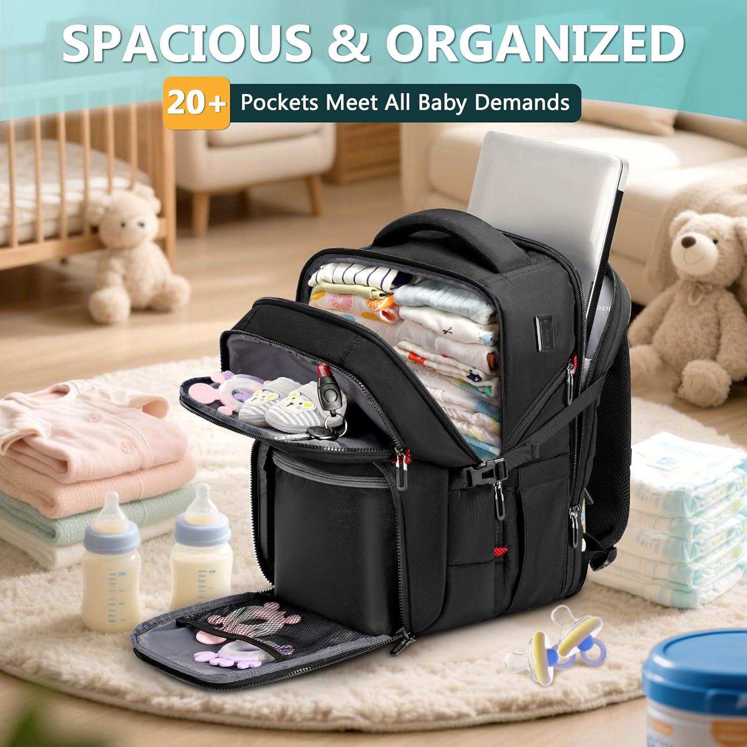 Mochila de Pañales Mancro para Papás - Impermeable, 25L