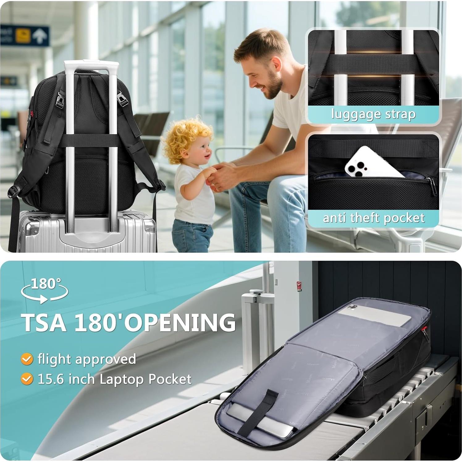 Mochila de Pañales Mancro para Papás - Impermeable, 25L