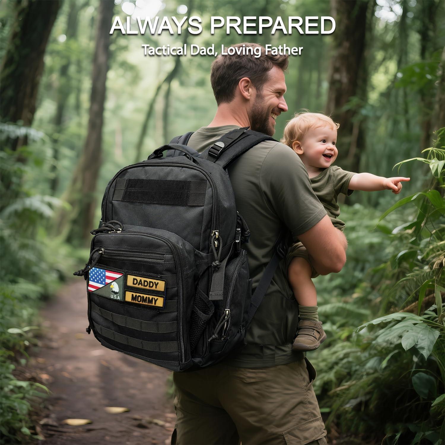 Mochila Táctica de Pañales MIRACOL para Papás - Gris 40L