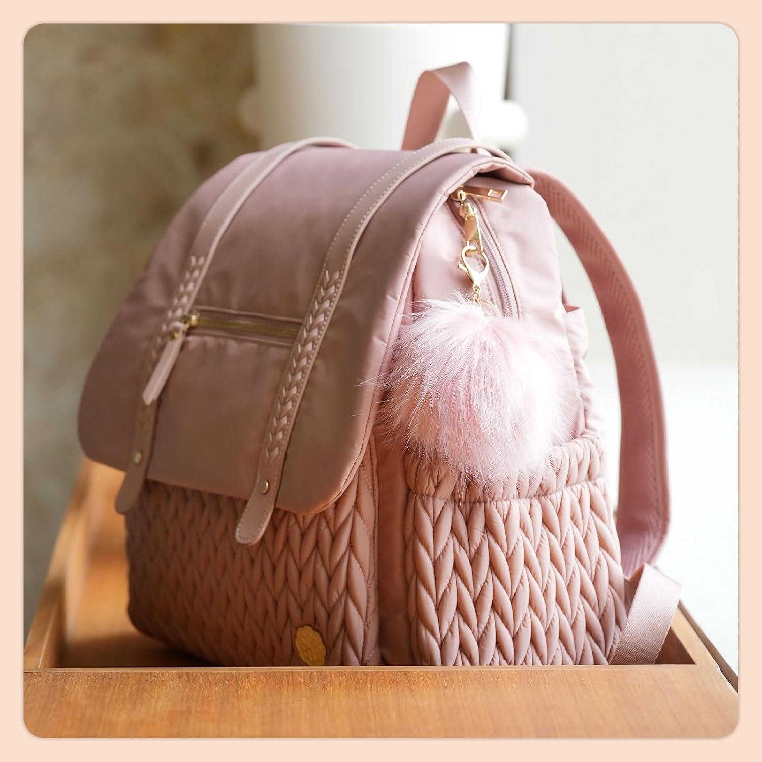 Mochila de Pañales SEWBOO Rosa Polvoriento Impermeable 43x15x33cm