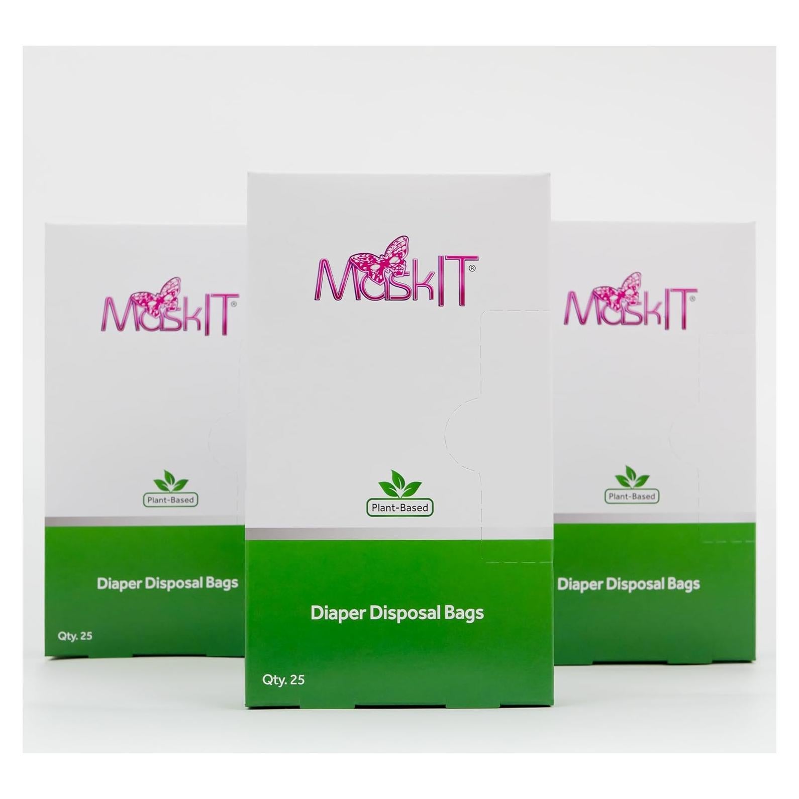 Bolsas de Desecho de Pañales MaskIT | 75 Unidades | A Prueba de Olores