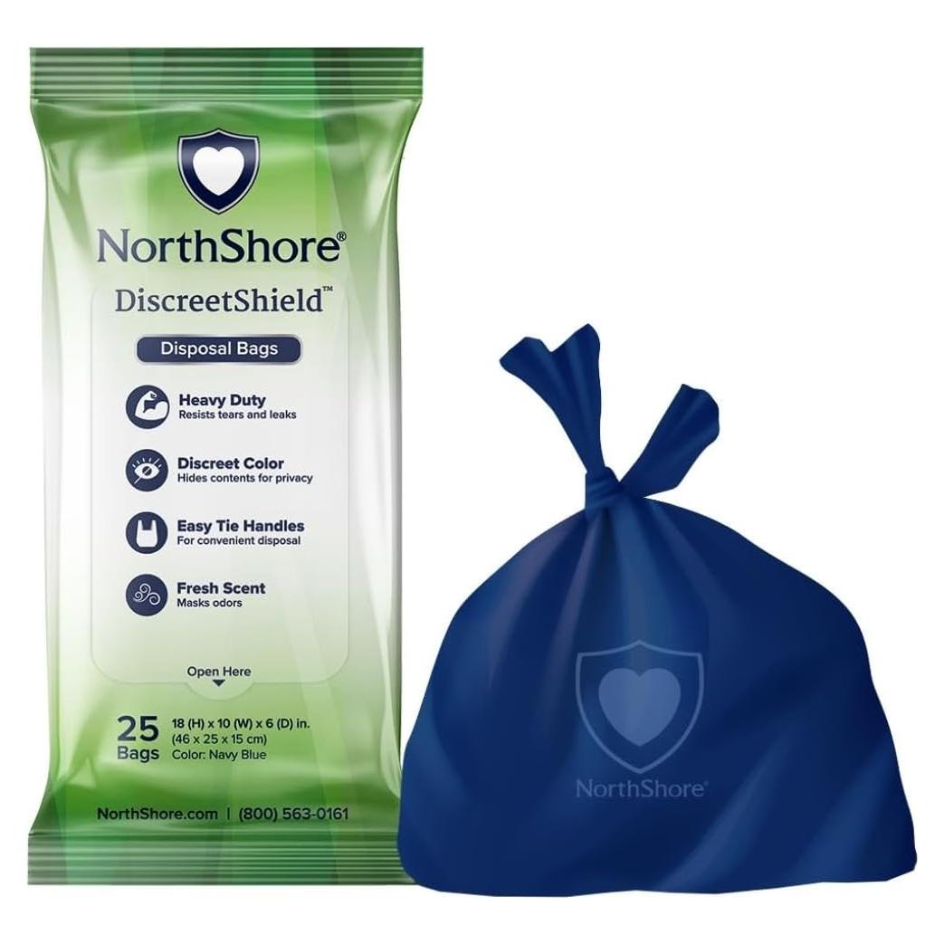 Bolsas de Desecho NorthShore DiscreetShield 75 Unidades Aroma Fresco
