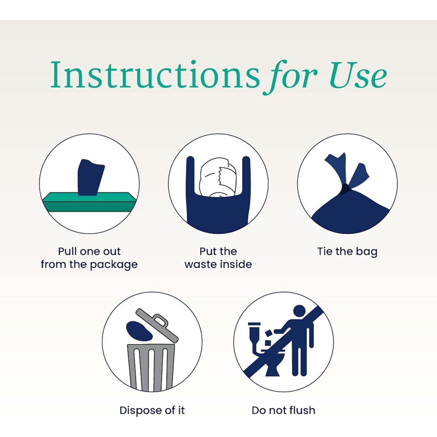 Bolsas de Desecho NorthShore DiscreetShield 75 Unidades Aroma Fresco