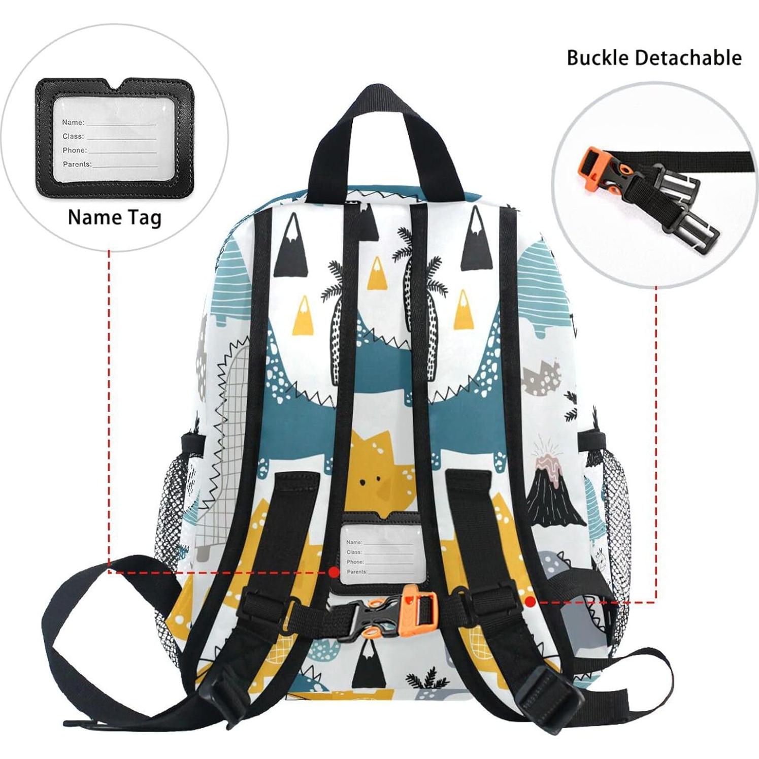 Mochila Infantil OREZI Estilo Escandinavo Dino 30.5cm