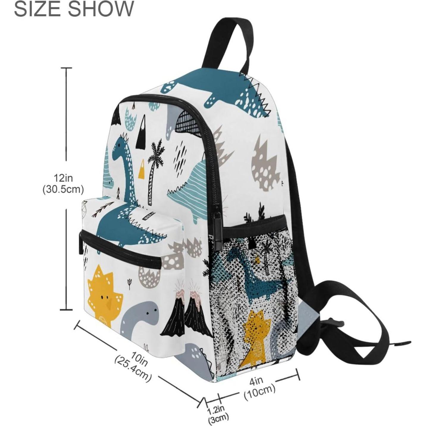 Mochila Infantil OREZI Estilo Escandinavo Dino 30.5cm