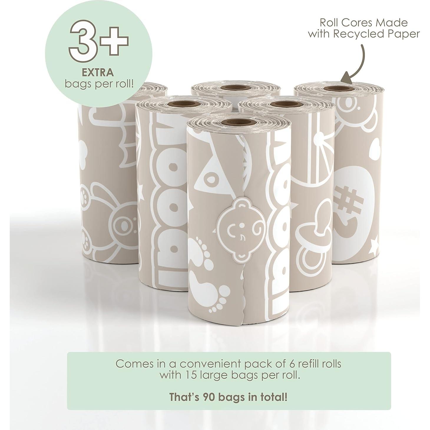 Bolsas Desechables para Excremento Moodie 90 Unidades Aroma Cítricos