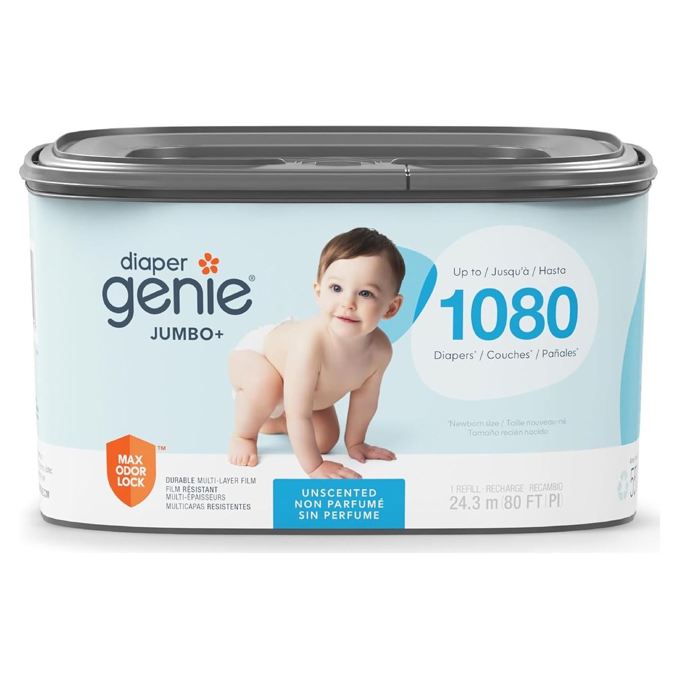 Recambio Jumbo+ Diaper Genie 1080 Pañales Azul