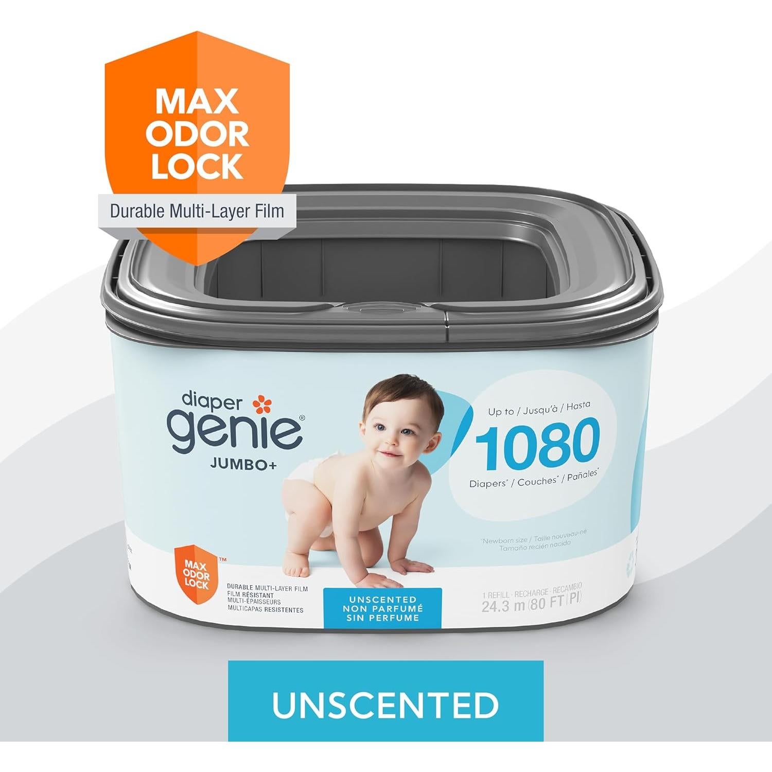 Recambio Jumbo+ Diaper Genie 1080 Pañales Azul