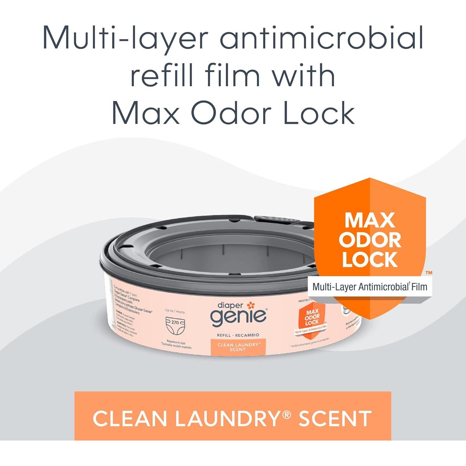 Pail Diaper Genie Complete Blanco con Control de Olores