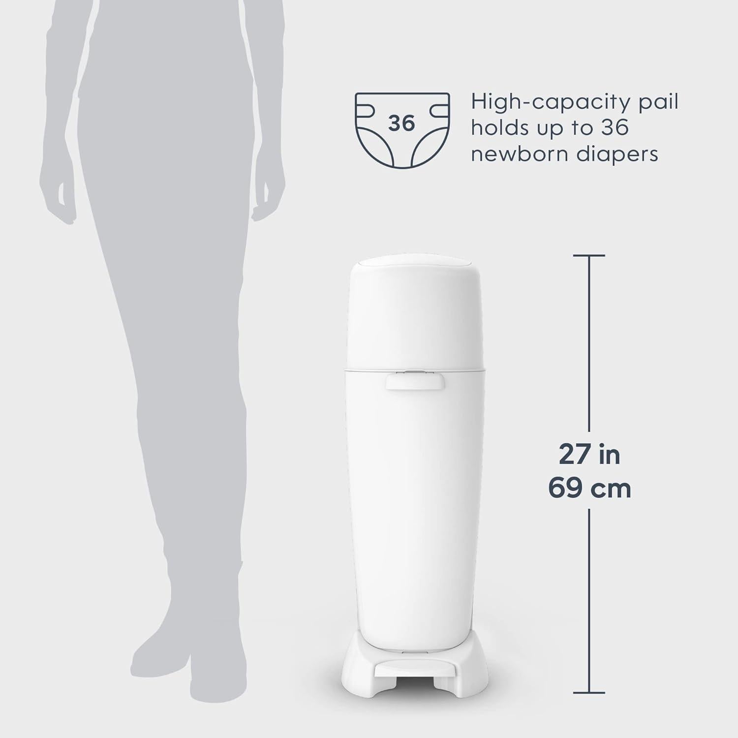 Pail Diaper Genie Complete Blanco con Control de Olores