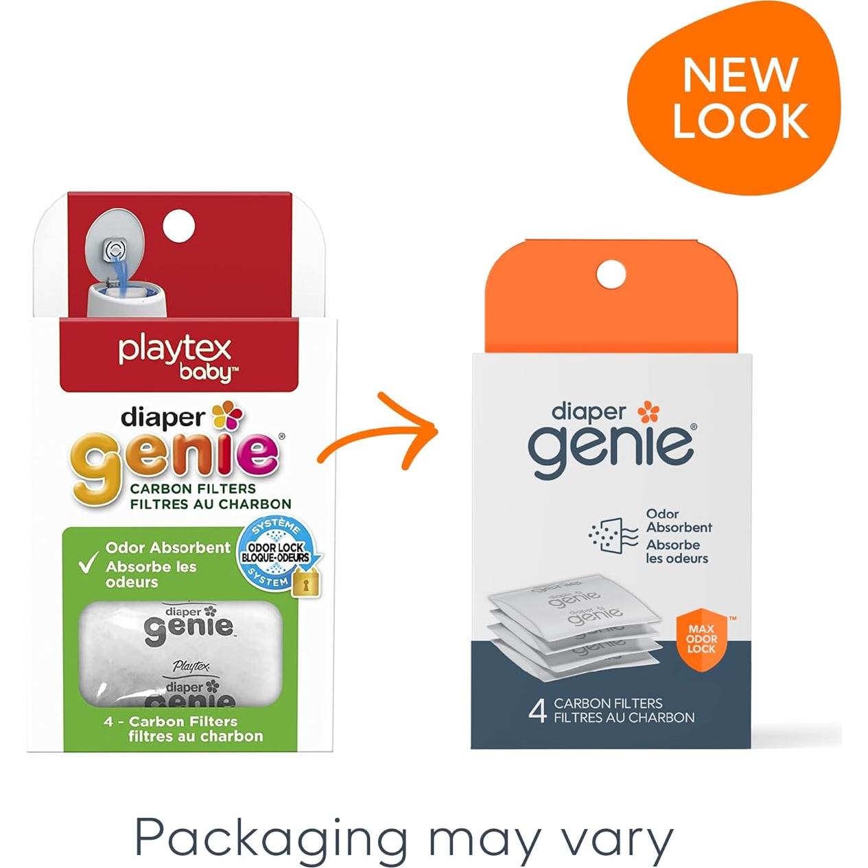 Filtro de Carbono Diaper Genie - Paquete de 4 para Cubo de Pañales