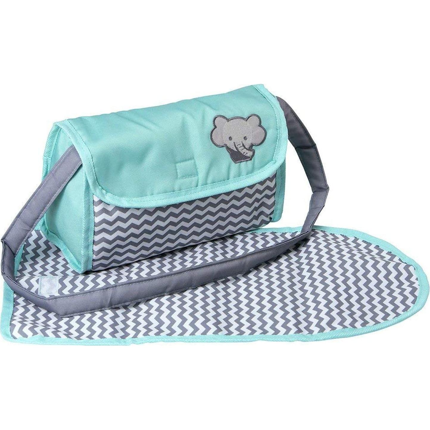 Bolsa de Pañales Adora Zigzag para Muñecas 33 cm - Incluye Esterita