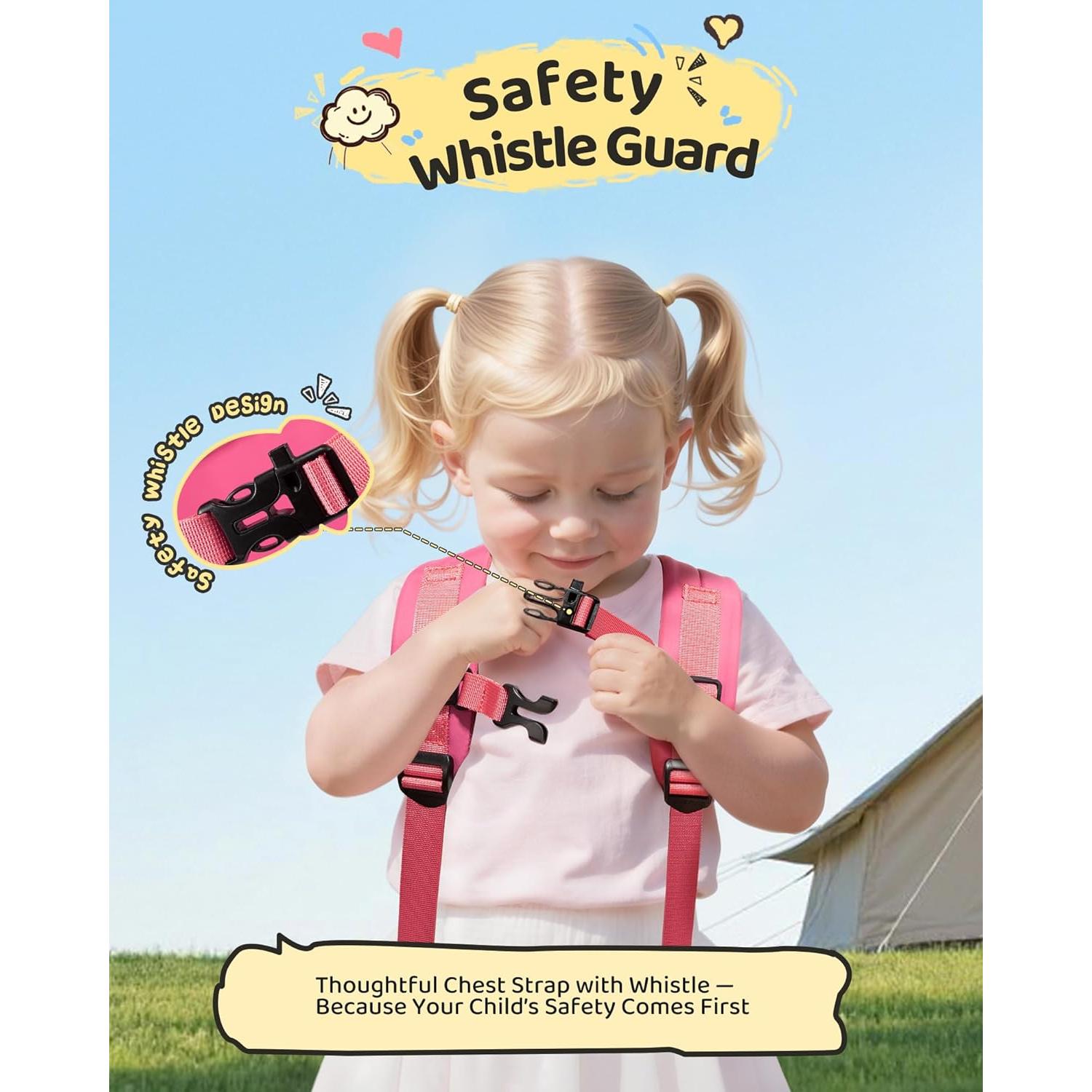 Mochila LOVEVOOK Mini para Niñas 2-4 Años Unicornio Rosa-Azul