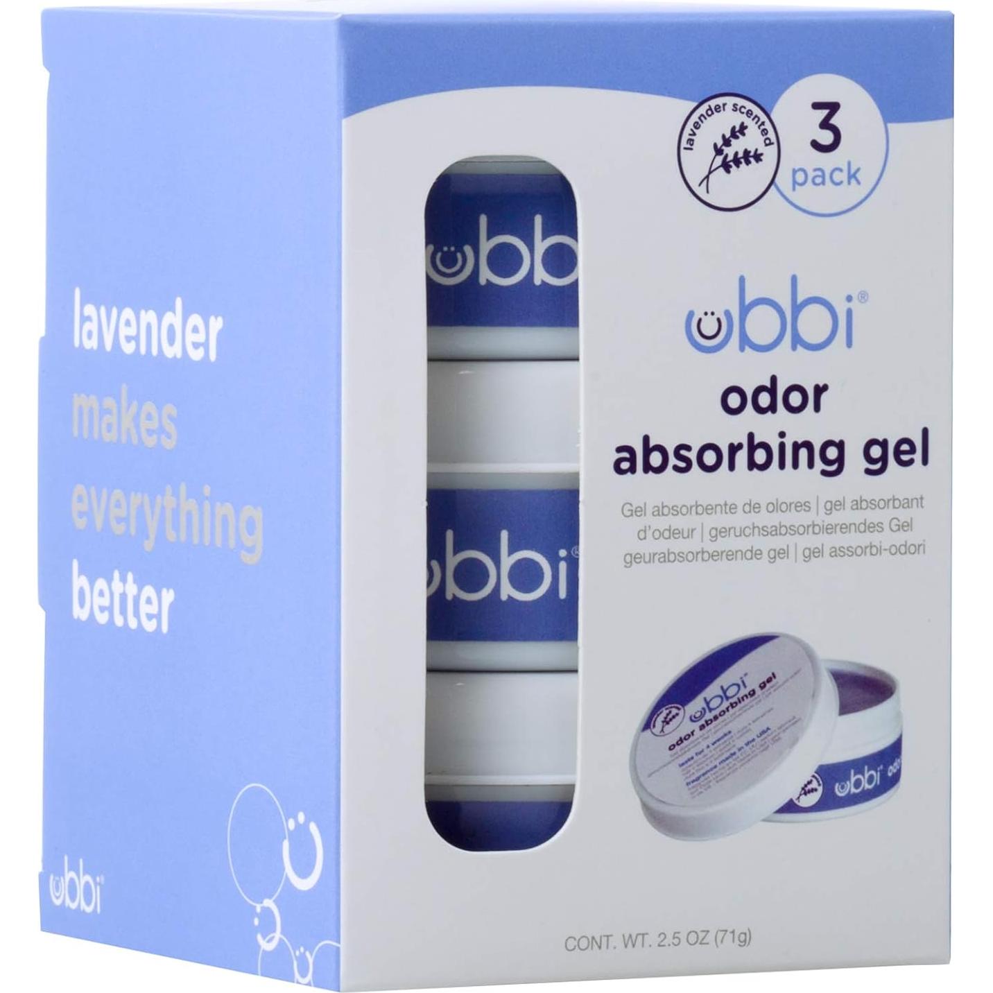 Gel Absorbente de Olores Ubbi Aroma Lavanda - 3 Unidades