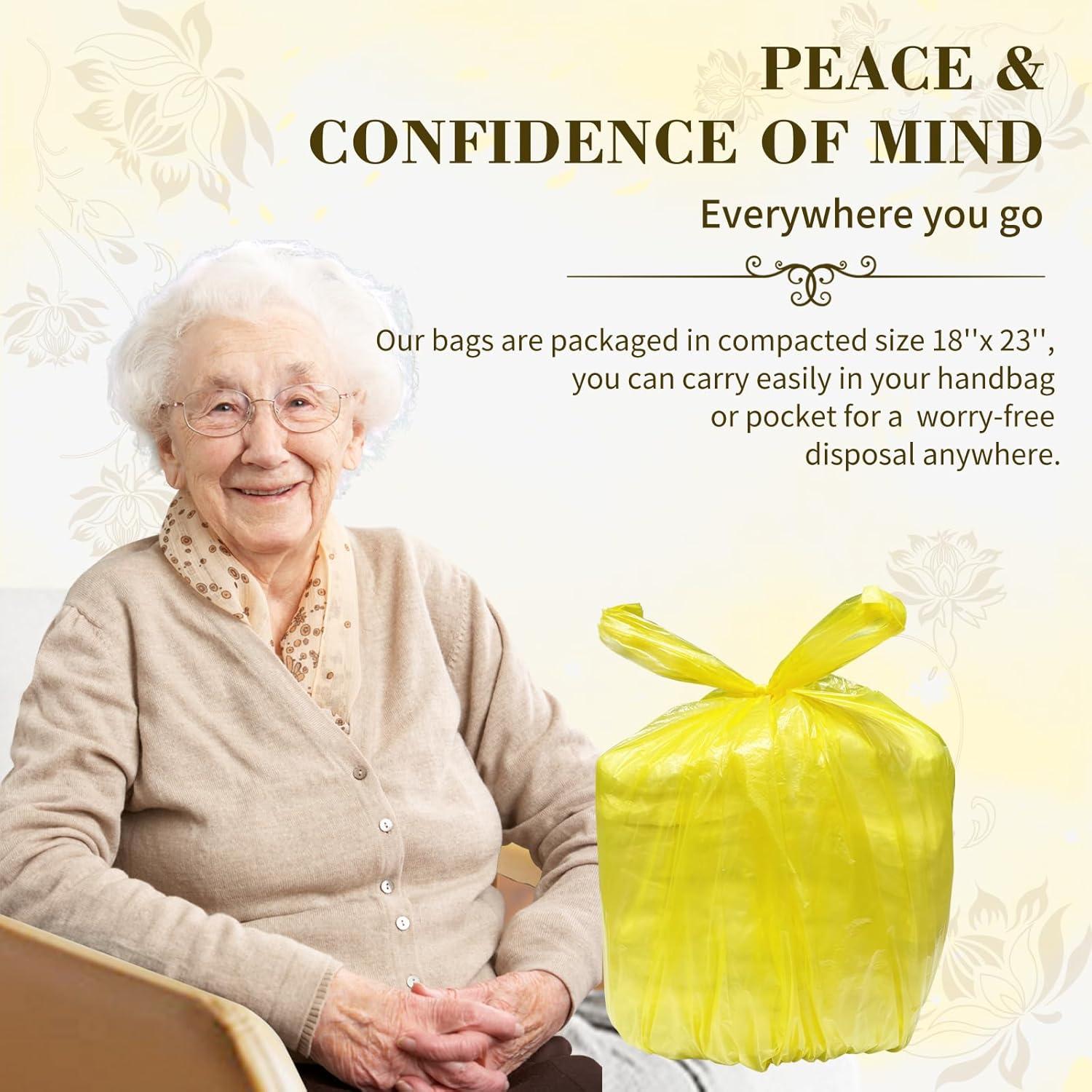 Bolsas de Desecho para Pañales Adulto Dergik 45x59cm 96 Unidades