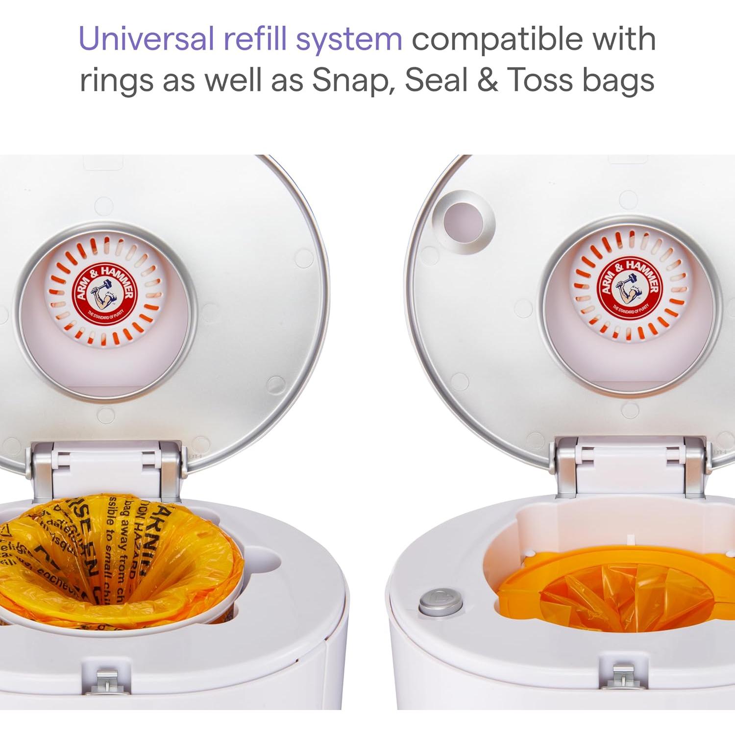 Cubo de Pañales Munchkin Step con Control de Olores y Bicarbonato