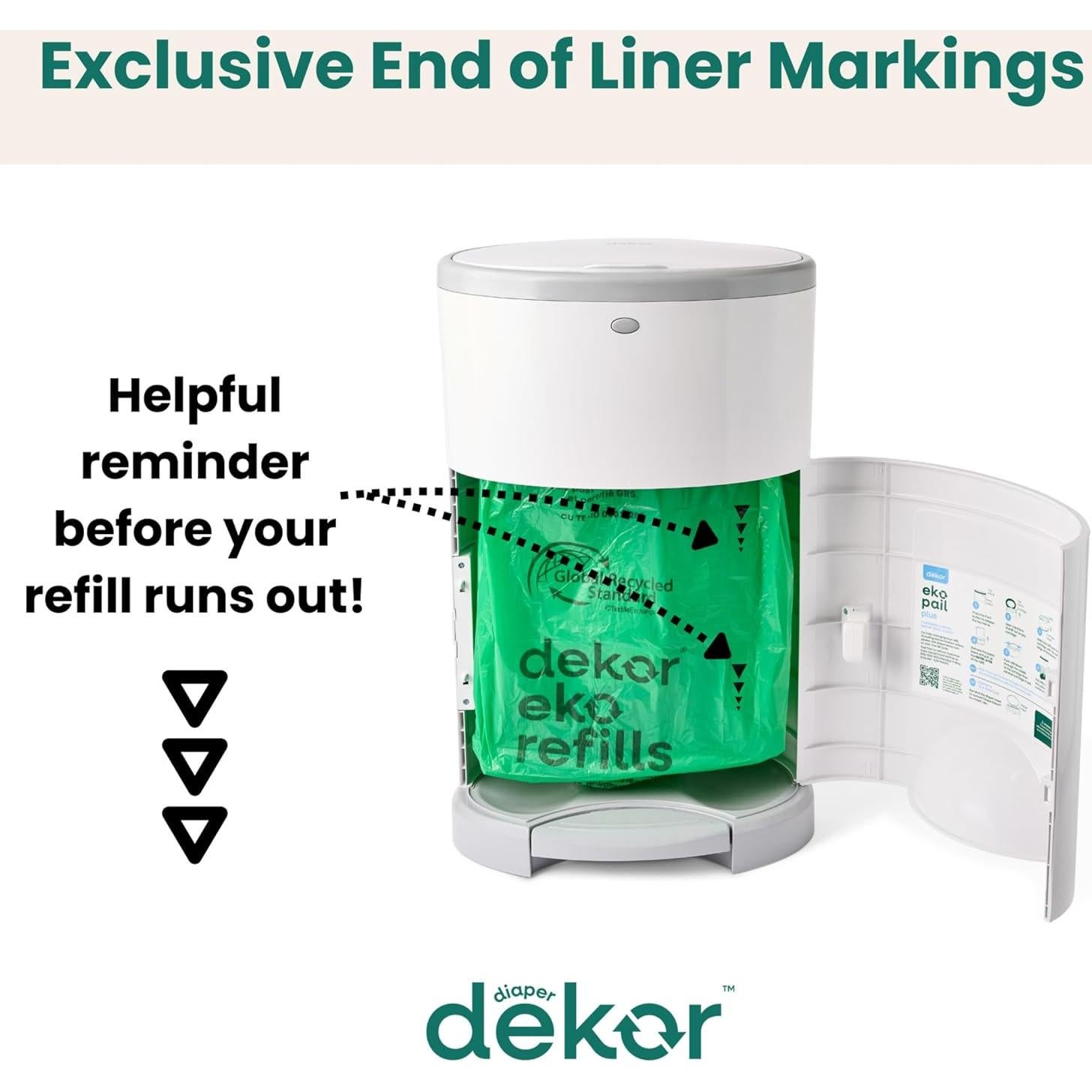 Recargas para cubo de pañales Diaper Dekor Classic Eko 2 unidades