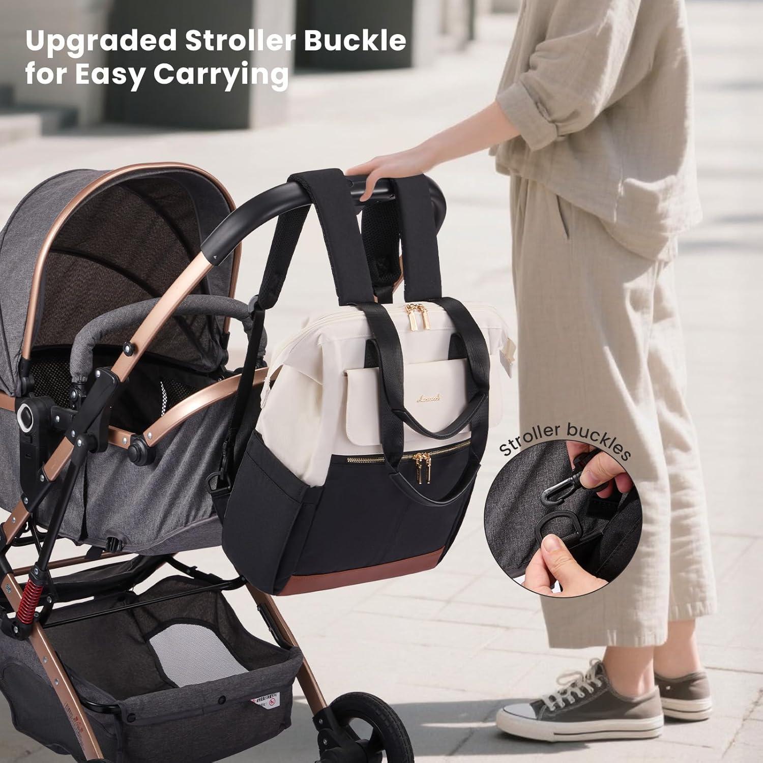 Mochila para Pañales LOVEVOOK Unisex 35L Impermeable con Cambiador