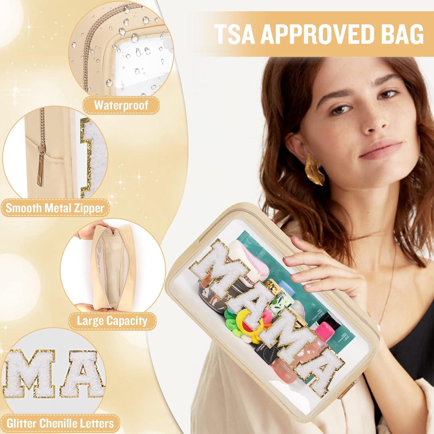 Bolsa de Maquillaje Transparente 2 Pcs Chenille MAMA-BABY