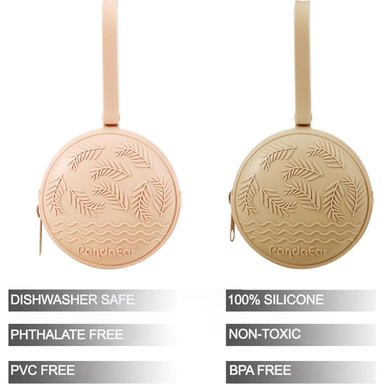 Funda de Sostenedor de Chupete PandaEar - 2 Unidades Silicona