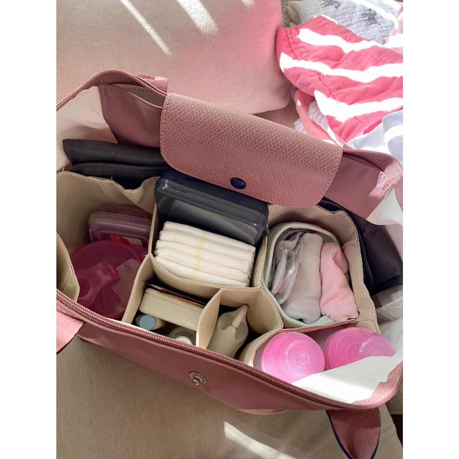 Organizador de Inserción para Bolsa de Pañales Comicfs Caqui 30x16x20cm