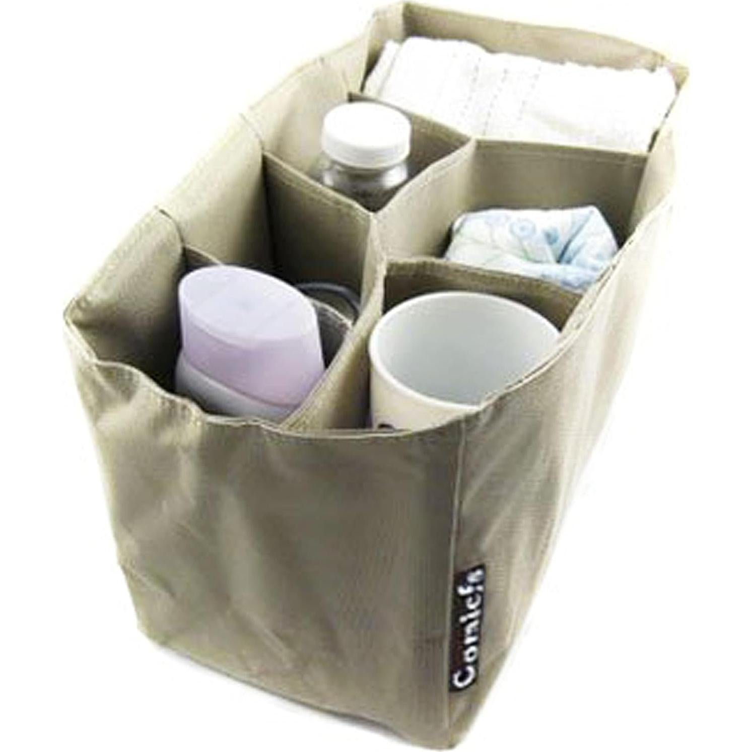 Organizador de Inserción para Bolsa de Pañales Comicfs Caqui 30x16x20cm