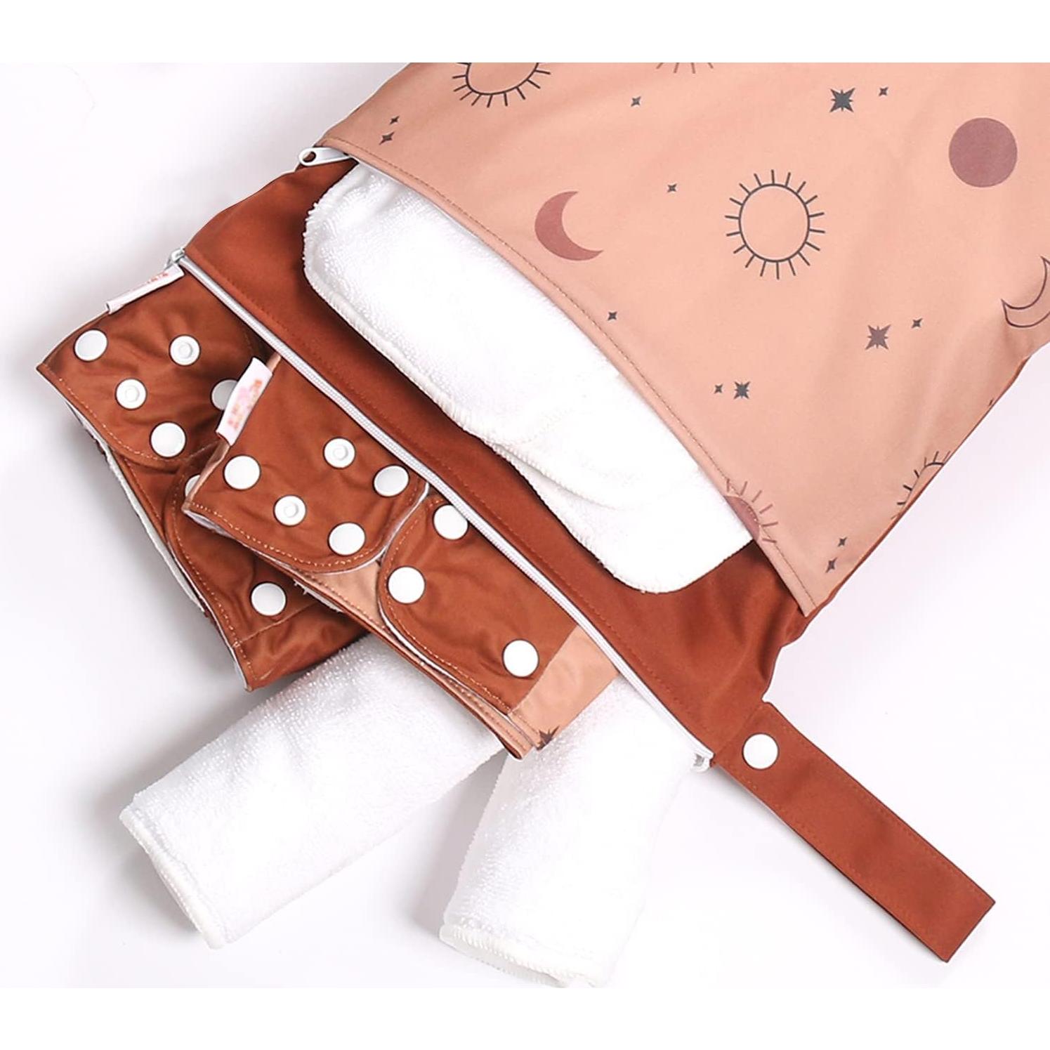 Paquete de 2 Bolsas Húmedas y Secas Reutilizables 30x40cm