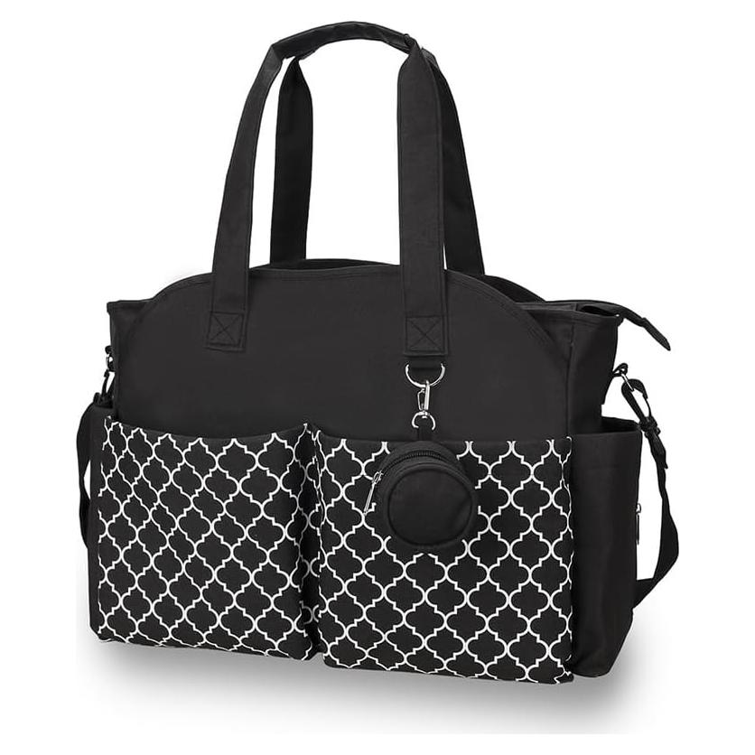 Bolsa de Pañales Tote MEYTEILAY Negra 42x15x33 cm Impermeable