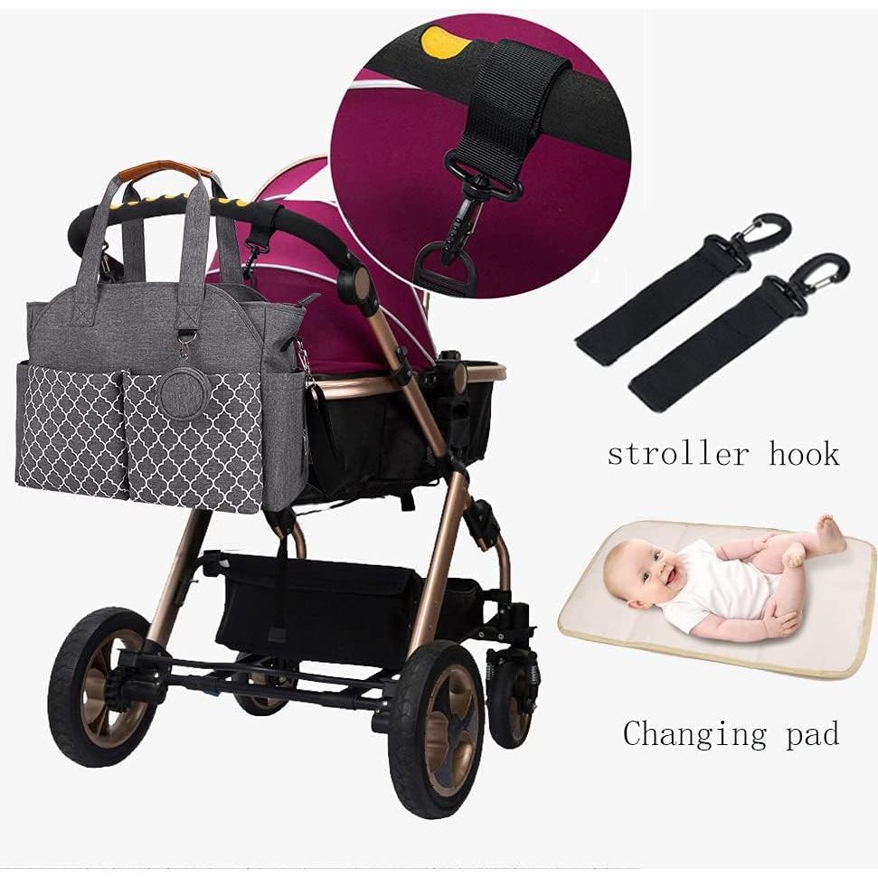 Bolsa de Pañales Tote MEYTEILAY Negra 42x15x33 cm Impermeable