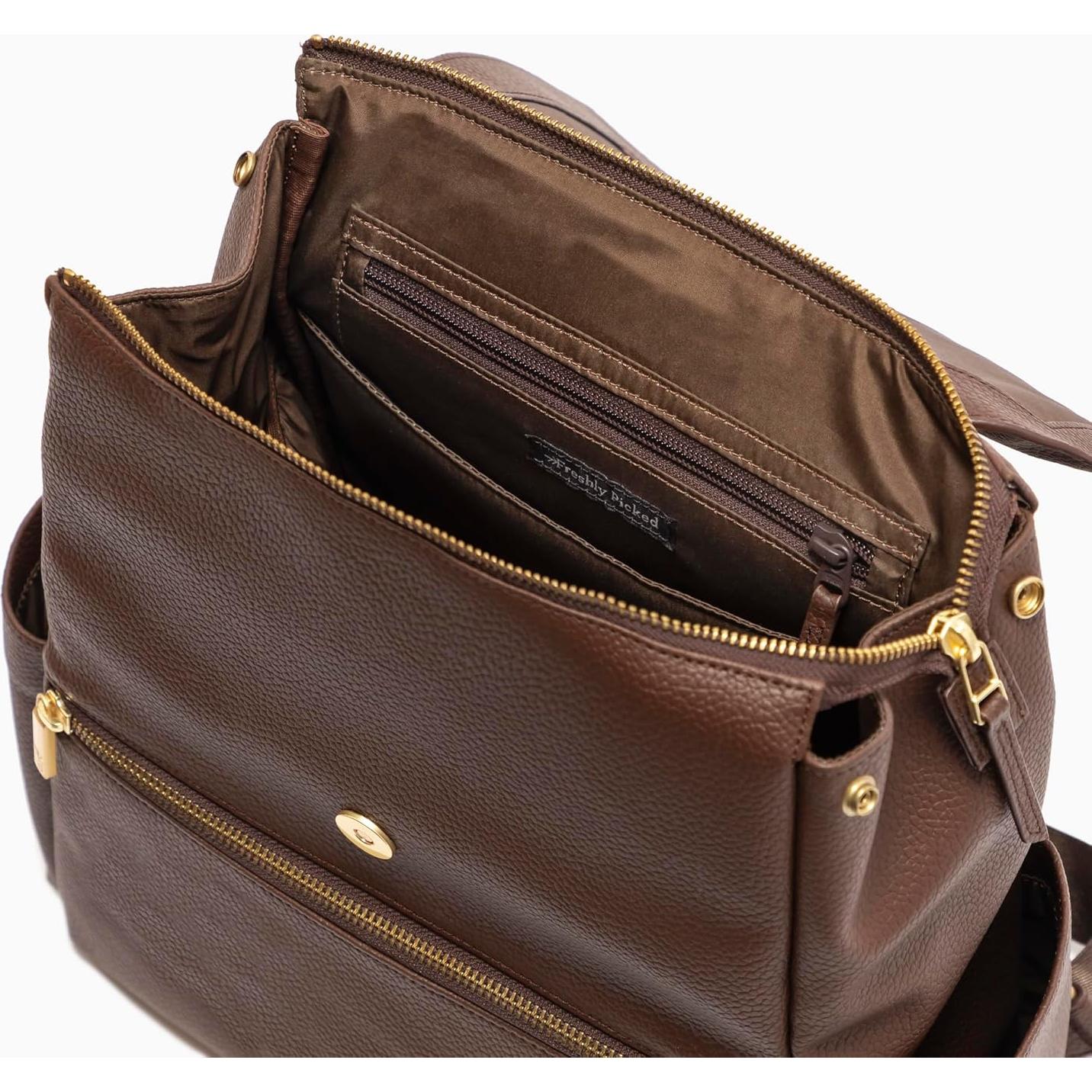 Bolsa de Pañales Mochila Freshly Picked Mini Classic II - Cuero Vegano