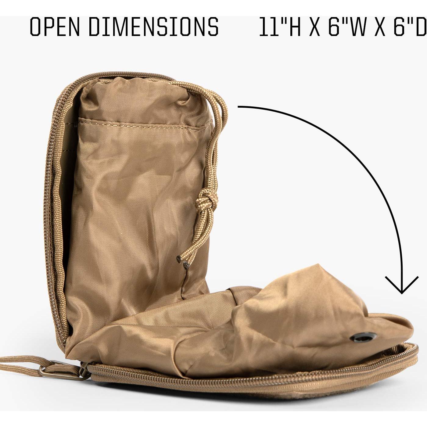 Bolsa de Desechos de Pañales Táctica TBG - Marrón Coyote