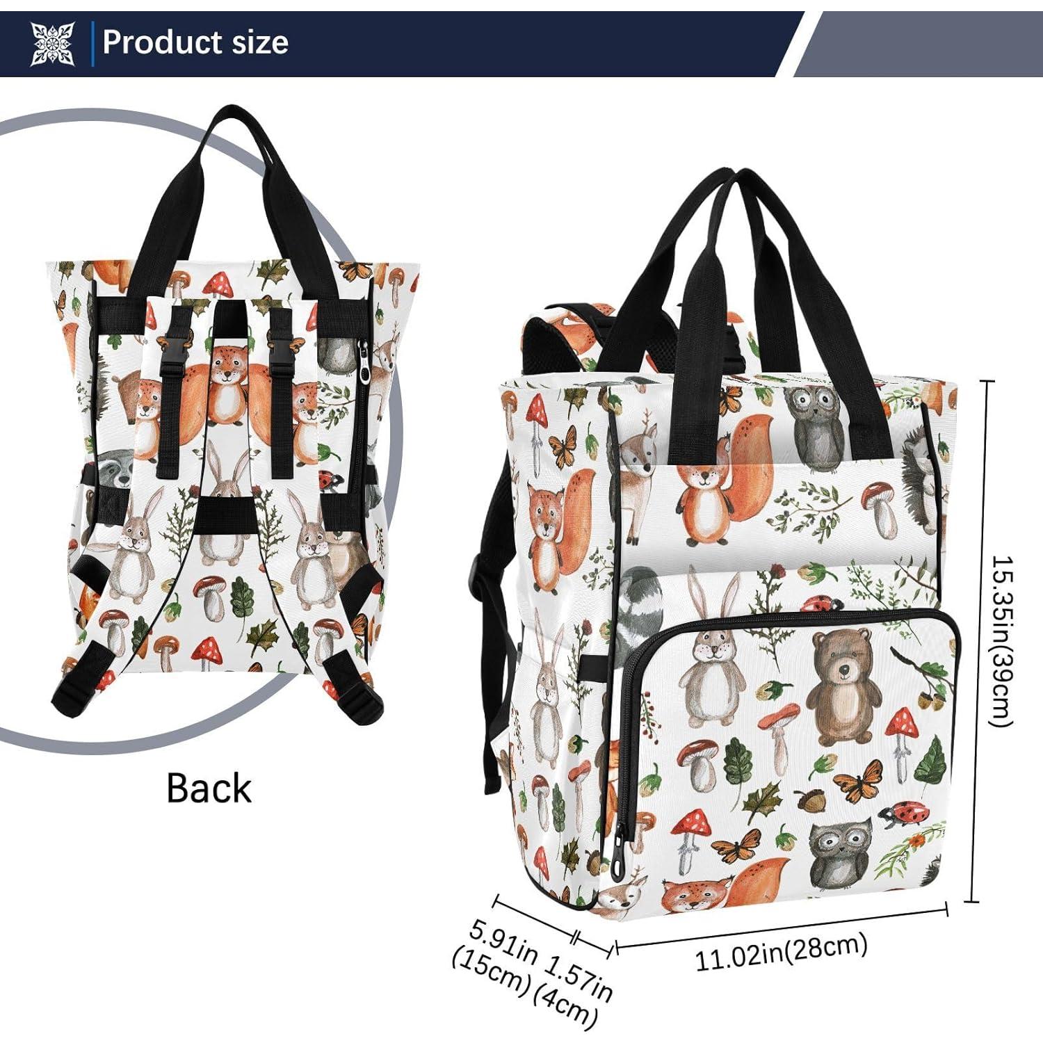 Mochila de Pañales Unisex Emelivor con Bolsillos Aislados 10L