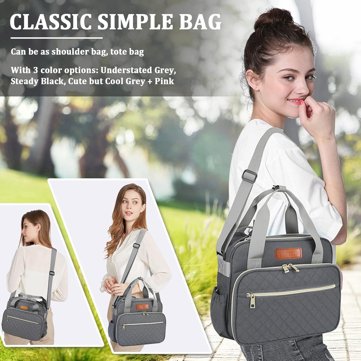 Bolsa de Pañales TRENDPLAY DM0410 Gris - Organizador Maternidad