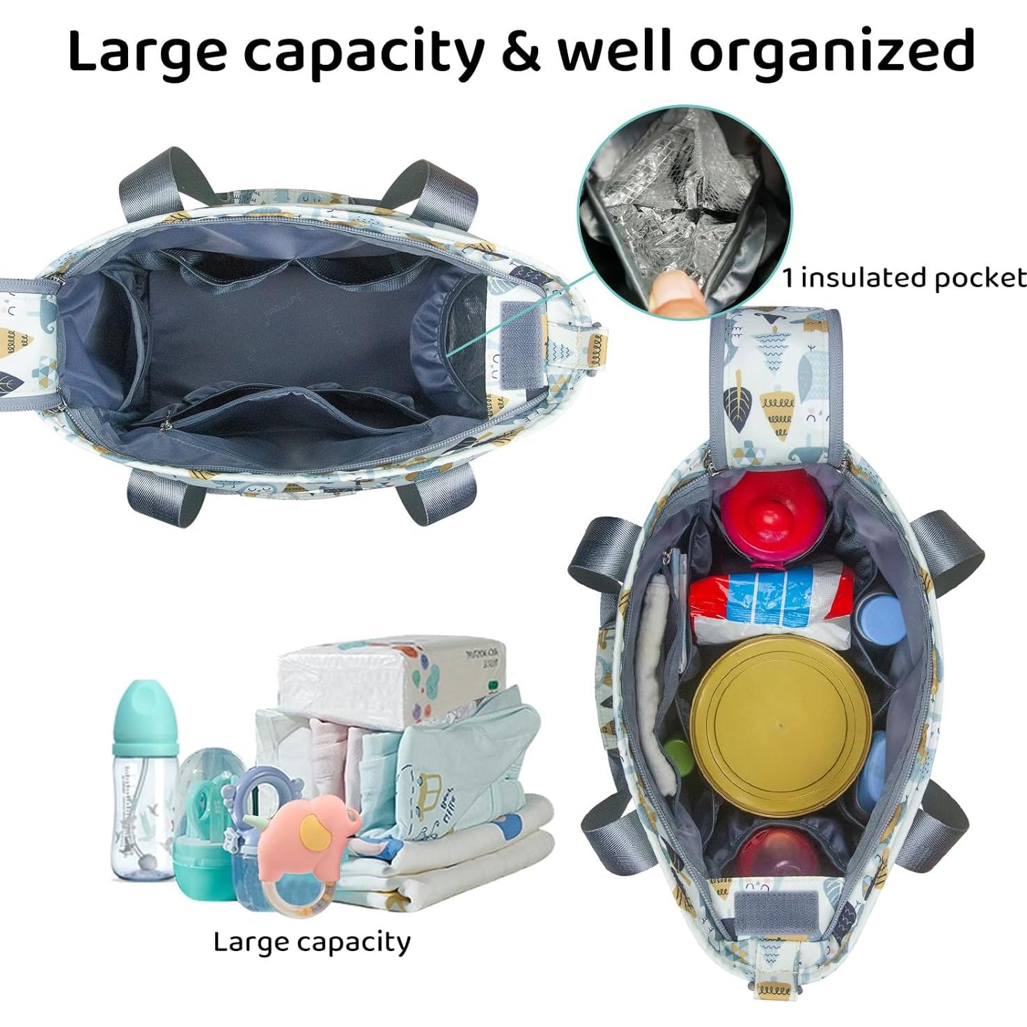 Bolsa de Pañales Tote PHEBEN Impermeable Mediana Unisex