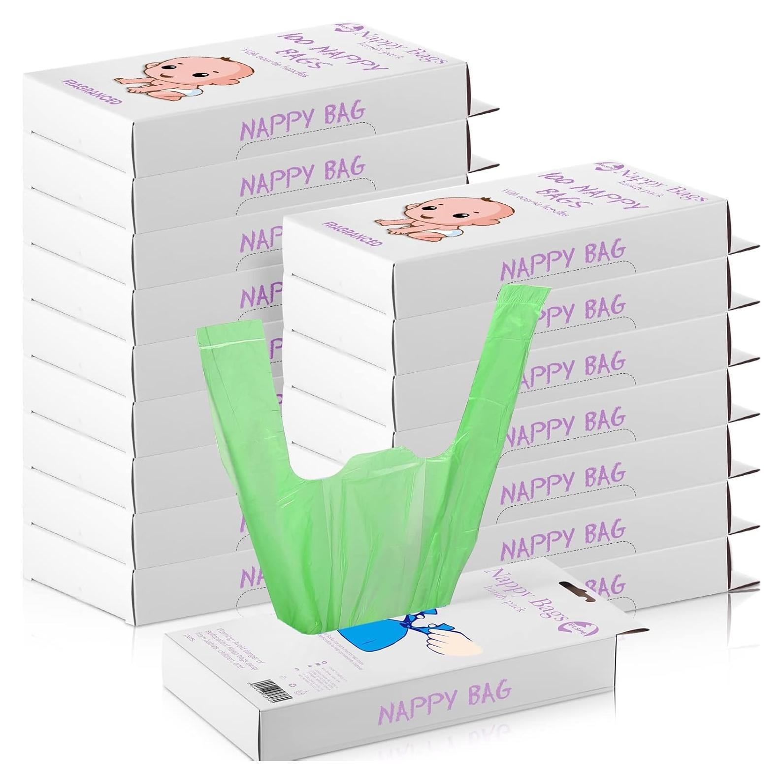 Bolsas Desechables para Pañales Sinmoe 1600 Conteos Verde