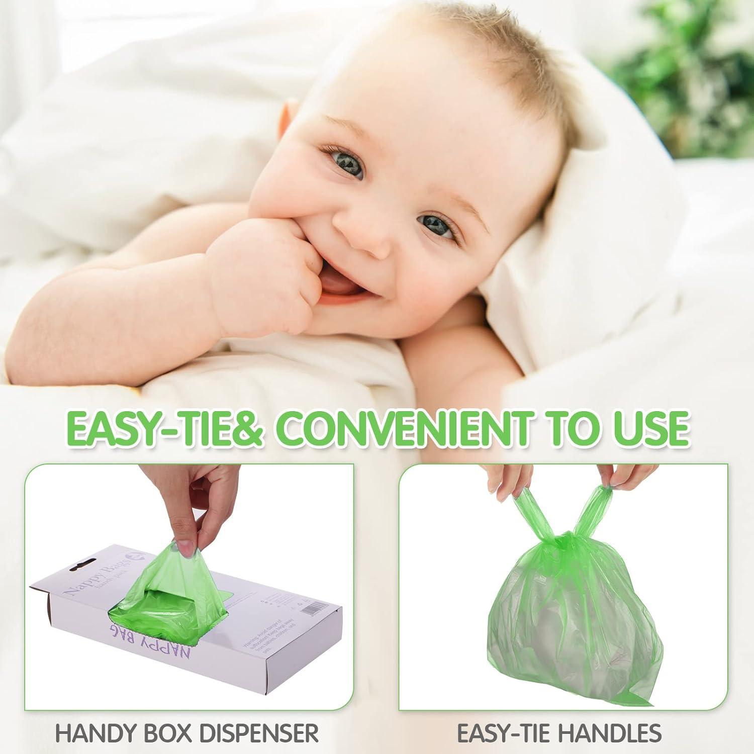 Bolsas Desechables para Pañales Sinmoe 1600 Conteos Verde