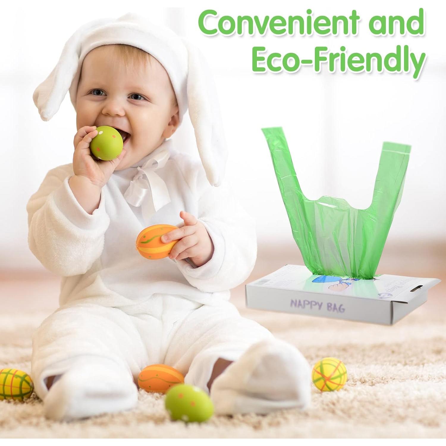 Bolsas Desechables para Pañales Sinmoe 1600 Conteos Verde