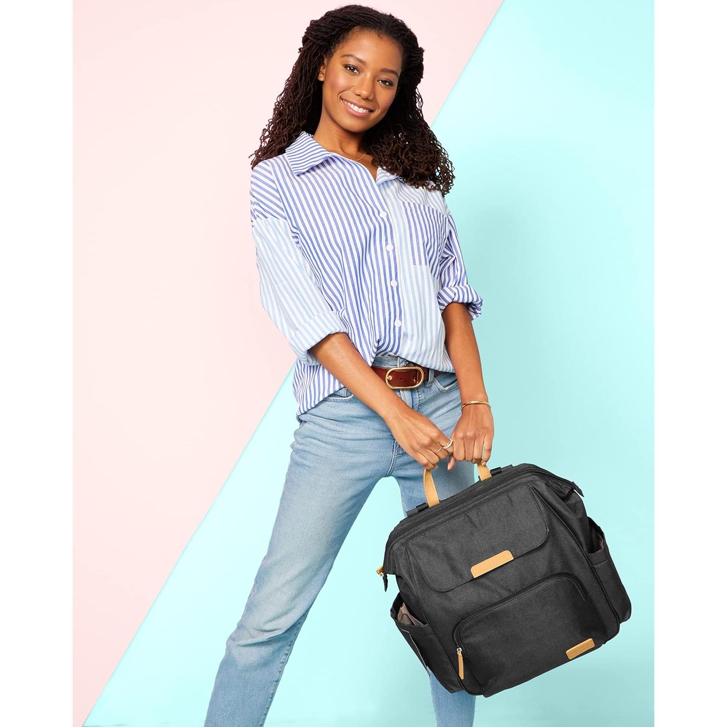 Mochila para Pañales Simple Joys de Carter's - Unisex, Negro